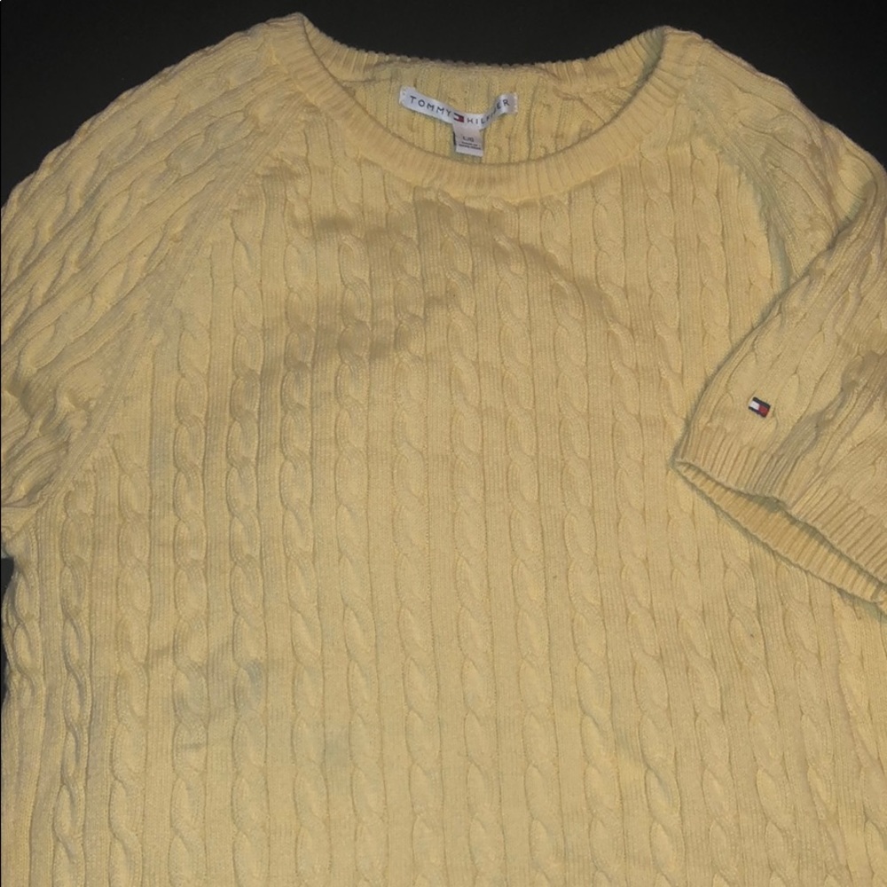 *VINTAGE* Tommy Hilfiger short sleeve knit sweater